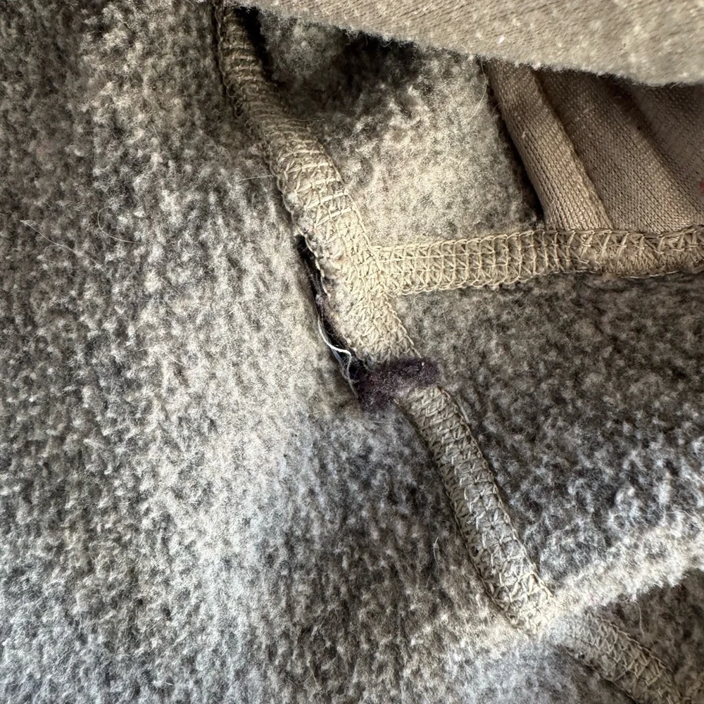 The North Face Sweater Fleece Full Zip Jacket Outdoor Hiking Heathered Brown S
